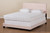 Tamira Modern And Contemporary Glam Light Pink Velvet Fabric Upholstered Queen Size Panel Bed CF9210E-Light Pink Velvet-Queen