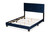 Tamira Modern And Contemporary Glam Navy Blue Velvet Fabric Upholstered Full Size Panel Bed CF9210E-Navy Blue Velvet-Full