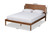 Giuseppe Modern And Contemporary Walnut Brown Finished King Size Platform Bed MG-0049-Ash Walnut-King