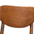 Katya Mid-Century Modern Grey Fabric Upholstered And Walnut Brown Finished Wood 2-Piece Counter Stool Set RH378P-Grey/Walnut Bent Seat-PC-2PK