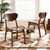 Katya Mid-Century Modern Walnut Brown Finished Wood 2-Piece Dining Chair Set RH378C-Walnut Bent Seat-DC-2PK