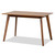 Maila Mid-Century Modern Transitional Walnut Brown Finished Wood Dining Table RH7206T-Walnut-DT