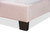 Caprice Modern And Contemporary Glam Light Pink Velvet Fabric Upholstered Twin Size Panel Bed CF9210B-Light Pink Velvet-Twin