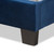 Caprice Modern And Contemporary Glam Navy Blue Velvet Fabric Upholstered Twin Size Panel Bed CF9210B-Navy Blue Velvet-Twin