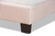 Benjen Modern And Contemporary Glam Light Pink Velvet Fabric Upholstered Twin Size Panel Bed CF9210C-Light Pink Velvet-Twin