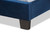 Benjen Modern And Contemporary Glam Navy Blue Velvet Fabric Upholstered Twin Size Panel Bed CF9210C-Navy Blue Velvet-Twin