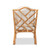 Sonia Modern And Contemporary Natural Finished Rattan Armchair Sonia-Natural-CC Arm