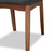 Tara Mid-Century Modern Transitional Dark Grey Fabric Upholstered And Walnut Brown Finished Wood 2-Piece Dining Chair Set RDC714-Dark Grey/Walnut-DC