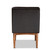 Riordan Mid-Century Modern Dark Brown Faux Leather Upholstered And Walnut Brown Finished Wood Dining Chair BBT8051.13-Dark Brown/Walnut-CC