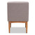 Riordan Mid-Century Modern Grey Fabric Upholstered And Walnut Brown Finished Wood Dining Chair BBT8051.13-Grey/Walnut-CC