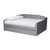 Lennon Modern And Contemporary Grey Velvet Fabric Upholstered Full Size Daybed With Trundle CF9172-Silver Grey Velvet-Daybed-F/T