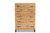 Maison Modern And Contemporary Oak Brown Finished Wood 5-Drawer Storage Chest BR888025-Wotan Oak