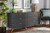 Kelson Modern And Contemporary Dark Grey And Gold Finished Wood 6-Drawer Dresser LV19COD19231-Dark Grey-6DW-Dresser