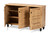 Winda Modern And Contemporary Oak Brown Finished Wood 3-Door Shoe Cabinet SC864573 B-Wotan Oak