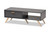 Kelson Modern And Contemporary Dark Grey And Gold Finished Wood Coffee Table LV19CFT1914-Dark Grey-CT