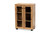 Mason Modern And Contemporary Oak Brown Finished Wood 2-Door Storage Cabinet With Glass Doors B12-Wotan Oak