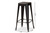 Horton Modern And Contemporary Industrial Black Finished Metal 4-Piece Stackable Bar Stool Set AY-MC07-Black Matte-BS