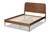 Kassidy Classic And Traditional Walnut Brown Finished Wood Queen Size Platform Bed MG0063-Walnut-Queen