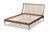 Abel Classic And Traditional Transitional Walnut Brown Finished Wood Queen Size Platform Bed MG0064-Walnut-Queen