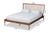 Abel Classic And Traditional Transitional Walnut Brown Finished Wood King Size Platform Bed MG0064-Walnut-King