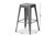 Horton Modern And Contemporary Industrial Grey Finished Metal 4-Piece Stackable Counter Stool Set AY-MC06-Dark Grey-CS