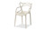 Landry Modern And Contemporary Beige Finished Polypropylene Plastic 4-Piece Stackable Dining Chair Set AY-PC10-Beige Plastic-DC