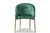 Ballard Modern Luxe And Glam Green Velvet Fabric Upholstered And Gold Finished Metal Dining Chair DC168-Emerald Green Velvet/Gold-DC