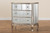 Elgin Contemporary Glam And Luxe Brushed Silver Finished Wood And Mirrored Glass 4-Drawer Cabinet JY13018-Silver-4DW-Cabinet