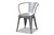 Ryland Modern Industrial Grey Finished Metal 4-Piece Dining Chair Set AY-MC02-Dark Grey-DC