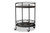 Dallan Modern Industrial Black Metal 2-Tier Kitchen Cart H01-101134A-Black-Cart