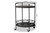 Dallan Modern Industrial Black Metal 2-Tier Kitchen Cart H01-101134A-Black-Cart