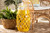 Branson Modern And Contemporary Yellow Finished Metal Outdoor Side Table H01-101370A Yellow Metal Side Table