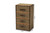 Owen Mid-Century Modern Brown Fabric Upholstered 4-Drawer Accent Storage Cabinet XB19967-Brown-4DW-Cabinet