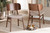 Alston Mid-Century Modern Beige Fabric Upholstered and Walnut Brown Finished Wood 2-Piece Dining Chair Set WM1892B-Latte/Walnut-DC