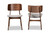 Alston Mid-Century Modern Grey Fabric Upholstered and Walnut Brown Finished Wood 2-Piece Dining Chair Set WM1892B-Smoke/Walnut-DC