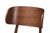 Alston Mid-Century Modern Beige Fabric Upholstered and Walnut Brown Finished Wood 5-Piece Dining Set WM1892B-Latte/Walnut-5PC Dining Set