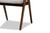 Danton Mid-Century Modern Grey Fabric Upholstered and Walnut Brown Finished Wood 5-Piece Dining Set WM1900B-Smoke/Walnut-5PC Dining Set