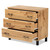 Maison Modern and Contemporary Oak Brown Finished Wood 3-Drawer Storage Chest BR888023-Wotan Oak