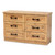 Colburn Modern and Contemporary 6-Drawer Oak Brown Finished Wood Storage Dresser BR888003-Wotan Oak