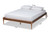 Tallis Classic and Traditional Walnut Brown Finished Wood King Size Bed Frame MG006-1-Walnut-King-Frame
