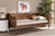 Ogden Mid-Century Modern Walnut Brown Finished Wood and Synthetic Rattan Twin Size Daybed MG0074-Rattan/Walnut-Daybed