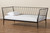 Lysa Modern and Contemporary Black Finished Metal Twin Size Daybed TS-Lysa-Black-Daybed