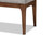 Walsh Mid-Century Modern Grey Fabric Upholstered and Walnut Brown Finished Wood Dining Bench WM5030-Smoke/Walnut