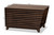 Eckhart Modern and Contemporary Walnut Brown Finished Wood Cat Litter Box Cover House SECHC150130WI-Walnut-Cat House