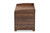 Mariam Modern and Contemporary Walnut Brown Finished Wood Cat Litter Box Cover House SECHC150140WI-Walnut-Cat House