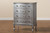 Callen Classic and Traditional Silver Finished Wood 4-Drawer Storage Cabinet JY18B026-Silver-4DW-Cabinet