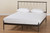 Samir Modern Industrial Black Finished Metal Full Size Platform Bed TS-Lidia-Black-Full