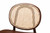 Halen Mid-Century Modern Brown Woven Rattan and Walnut Brown Wood Finished 2-Piece Cane Dining Chair Set C16-Walnut-Beechwood/Rattan-DC