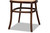 Garold Mid-Century Modern Brown Woven Rattan and Walnut Brown Wood 2-Piece Cane Dining Chair Set C19-Walnut-Beechwood/Rattan-DC