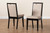 Octavia Modern and Contemporary Sand Fabric Upholstered and Dark Brown Finished Wood 2-Piece Dining Chair Set RH2082C-Sand/Dark Brown-DC-2PK